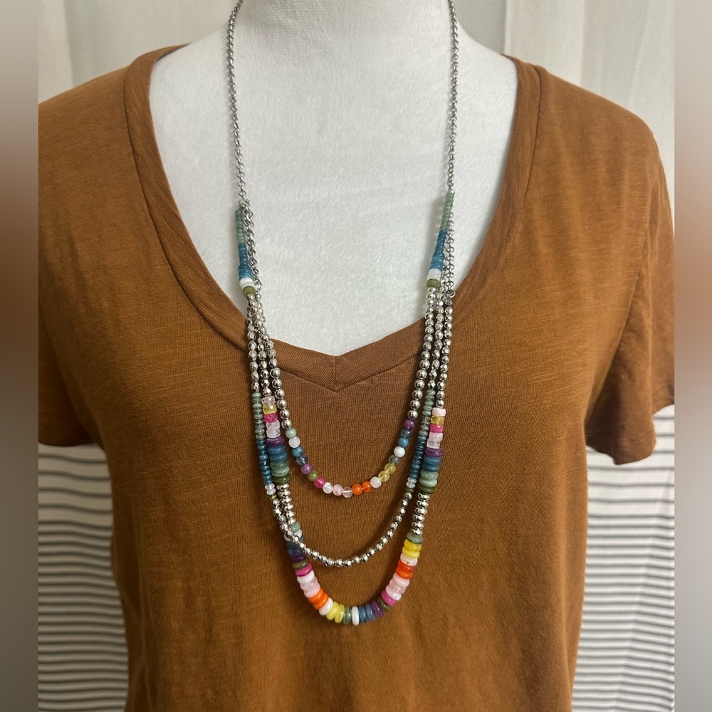 NEW Multicolored & Layered Bohemian Necklace ✨
